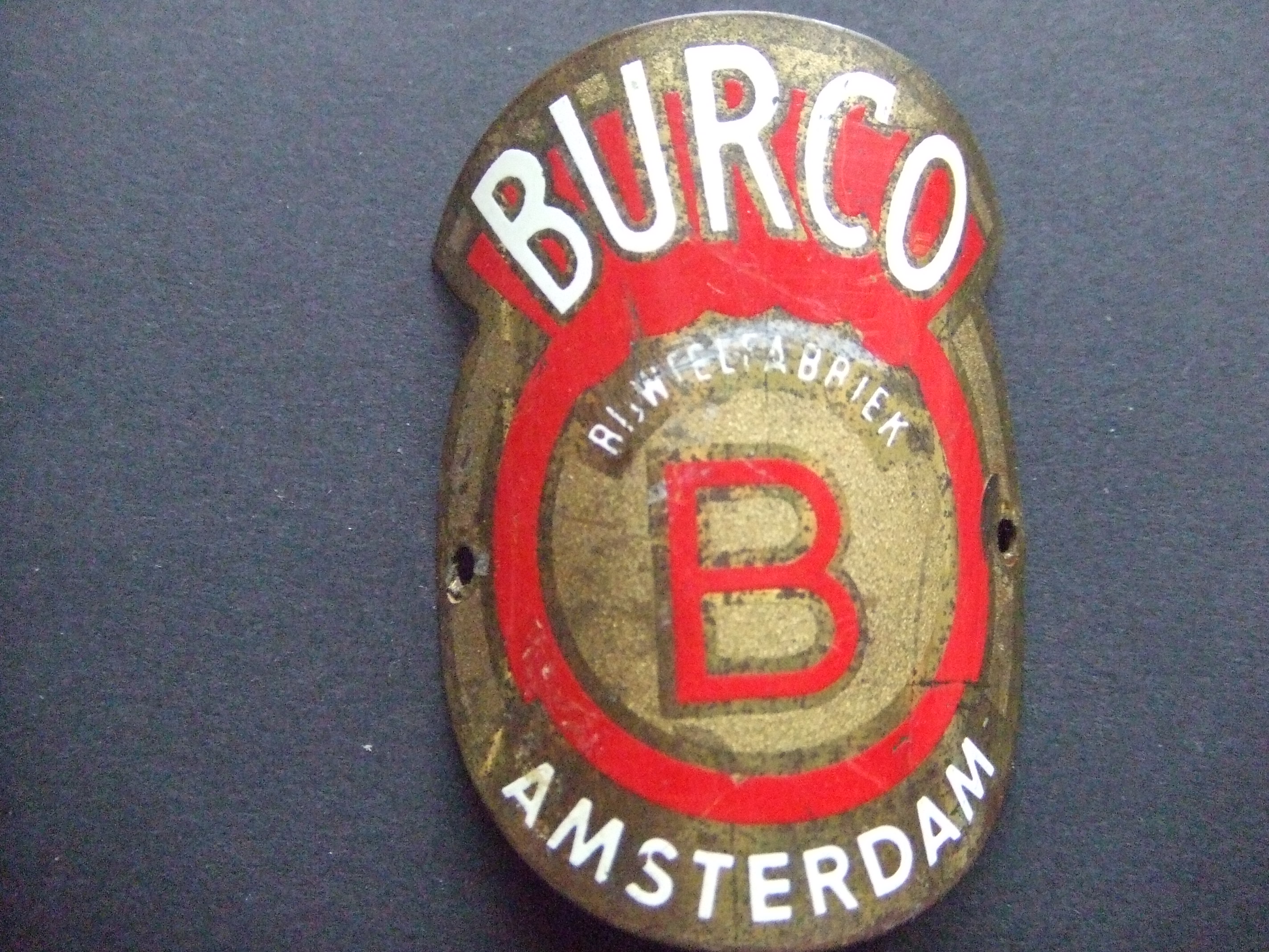 Burco rijwielfabriek Amsterdam balhoofdplaatje 7